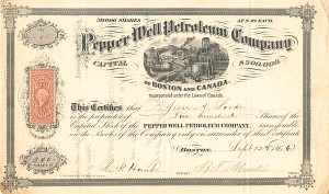 Pepper Well Petroleum Co. - Stock Certificate